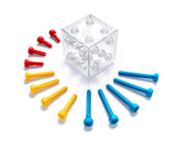Criss Cross Cube 3D Puzzle Game - Brainteaser with 80 Challenges for Ages 8+