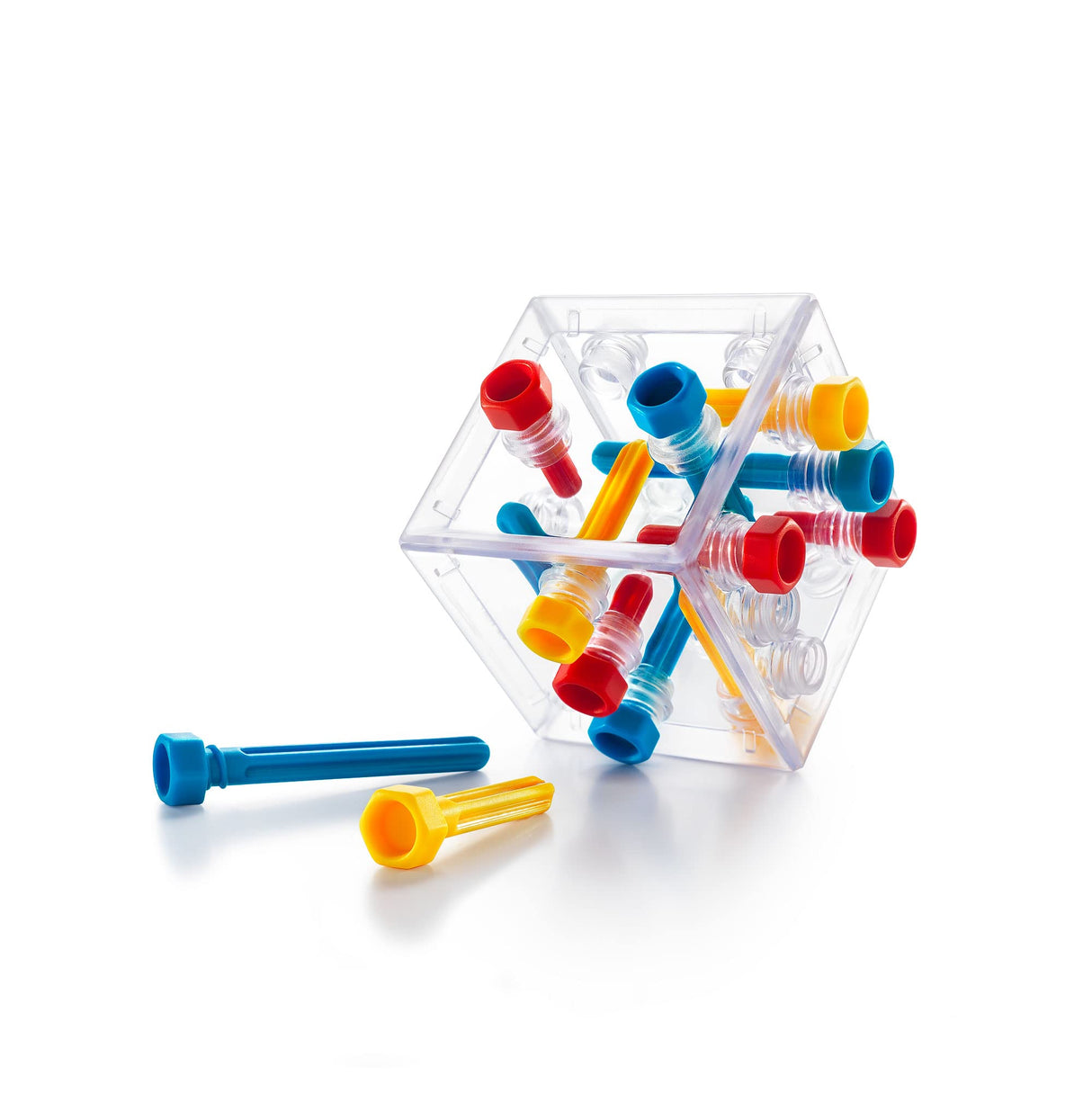 Criss Cross Cube 3D Puzzle Game - Brainteaser with 80 Challenges for Ages 8+