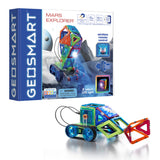 GeoSmart Mars Explorer 51-Piece STEM GeoMagnetic R/C Building Set with Motors and Track Wheels for Ages 5+