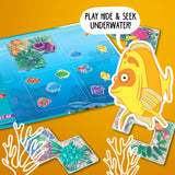 Coral Reef Magnetic Travel Game in Metal Box with 48 Challenges for Ages 4+
